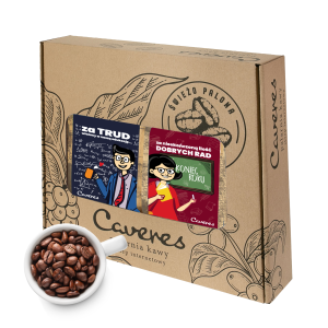 Zestaw na KONIEC ROKU SZKOLNEGO z Brazylia 50% Arabica 50% Robusta Kawa ziarnista 500G