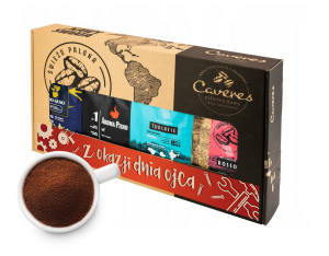 Zestaw dla Taty DZIEŃ OJCA Aroma, Vero, Rosso, Turchese Kawa mielona 1000G