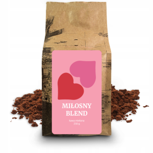 Kawa Walentynkowa Brazylia 50% Arabica 50% Robusta Kawa mielona 250g