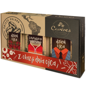 Zestaw dla Taty na DZIEŃ OJCA z Brazylia 50% Arabica 50% Robusta Kawa mielona 750G
